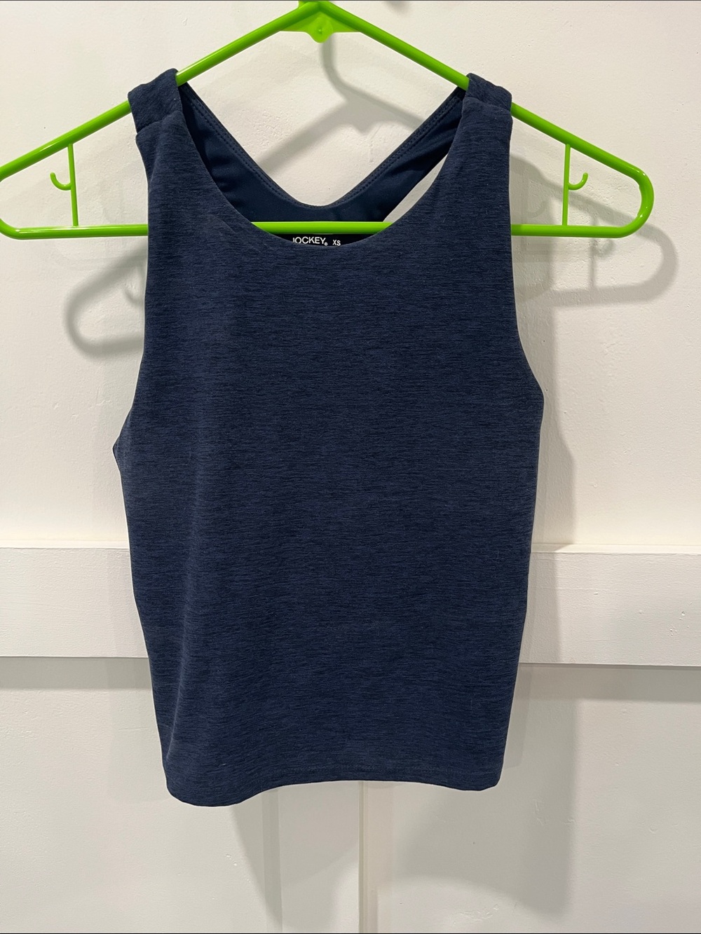 Jockey Navy Heather Racerback Tank